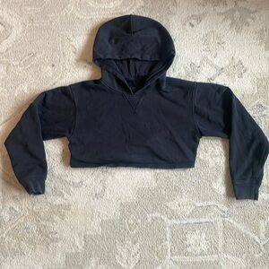 Lululemon LA all yours cropped hoodie black xs